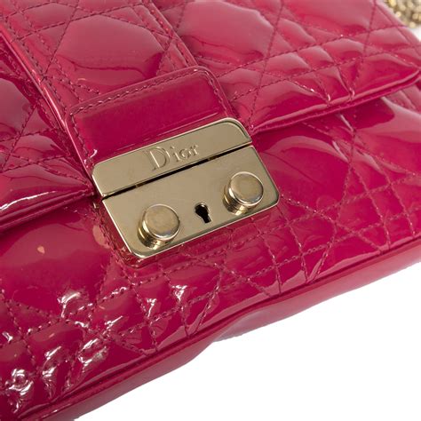 miss dior promenade pouch npat calf|CHRISTIAN DIOR Patent Cannage Miss Dior Promenade Pouch .